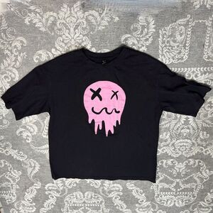 SHEIN Women's Black Graphic Oversized T-Shirt Size M Casual Spring